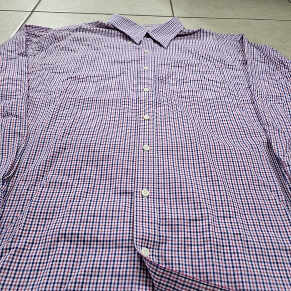 Peter Millar Nanoluxe Mens XXL Long Sleeve 100% Cotton Button Down Dress Shirt - Picture 5 of 10